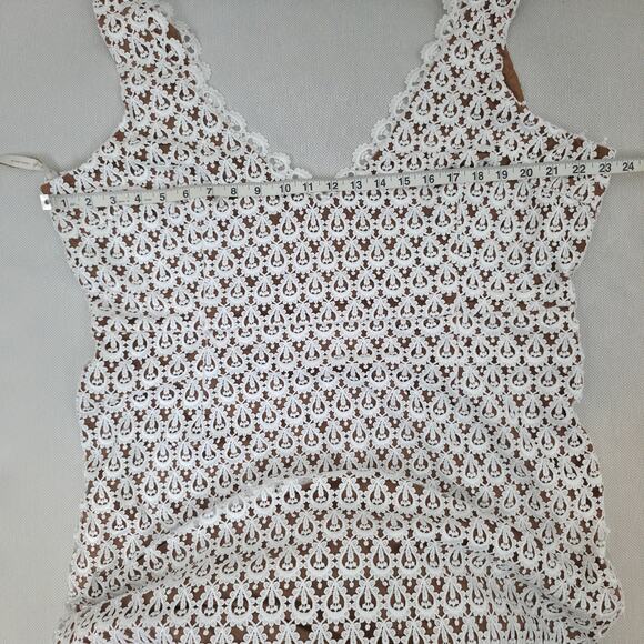 Daughters of Simone Anthro Nude Nev Crochet Lace Wedding Lined Boho Gown 4XL - Picture 6 of 12